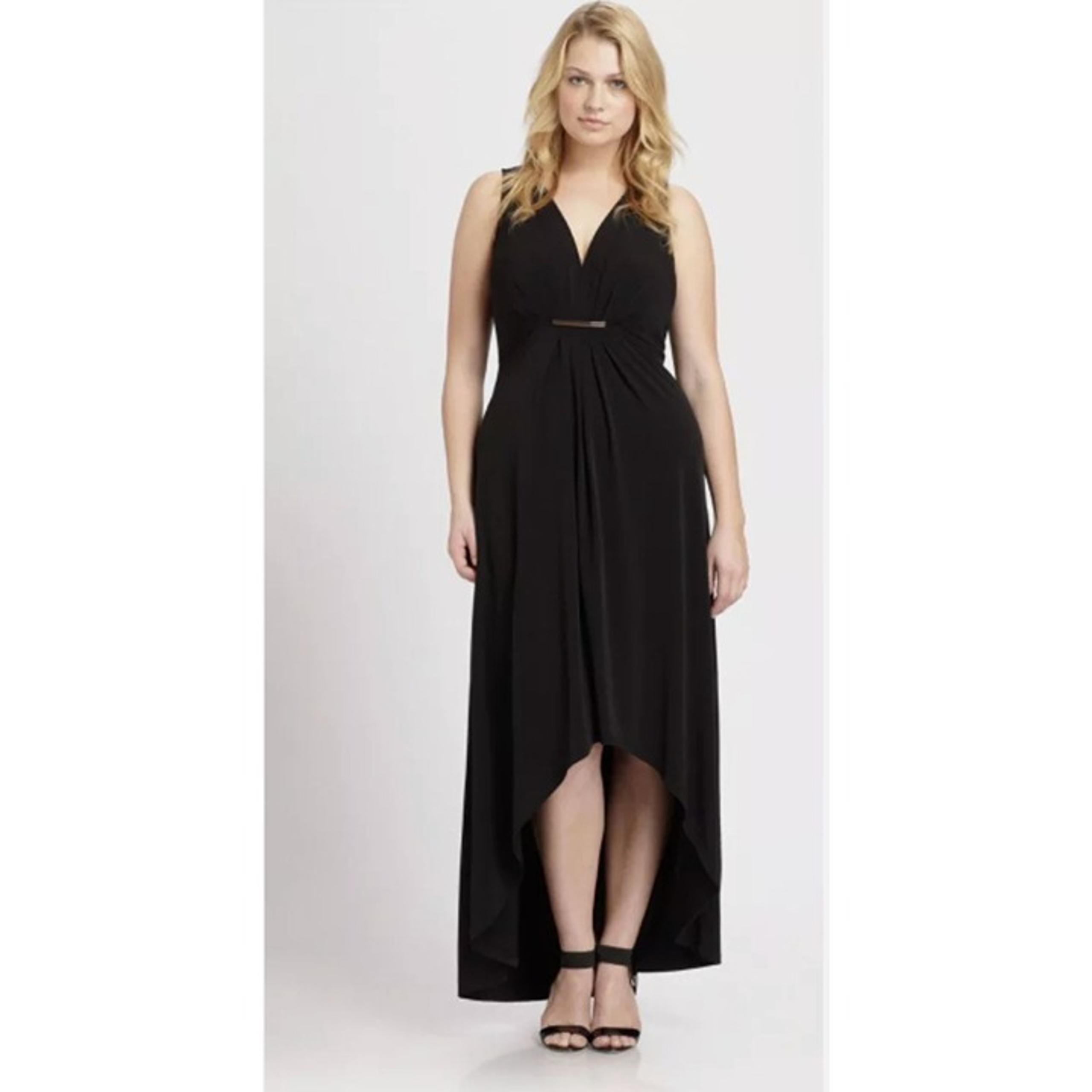Size 2 BOSTON PROPER BLACK HIGH-LOW MAXI DRESS Evening Wedding Special Occasion