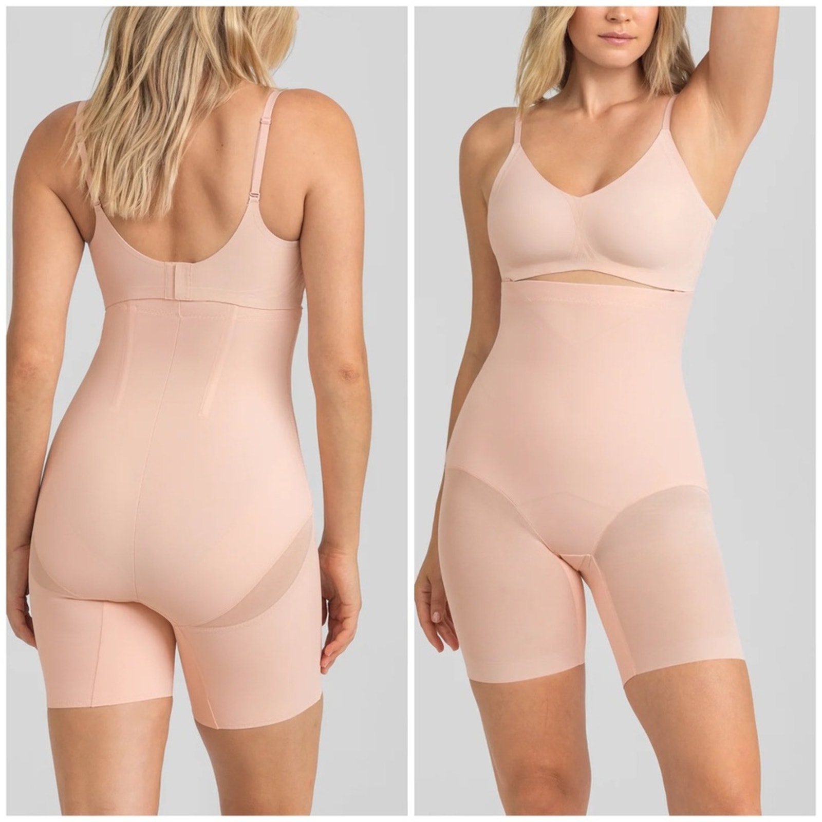 Honeylove Super Power Shorts Shapewear underwear blush 2X NEW