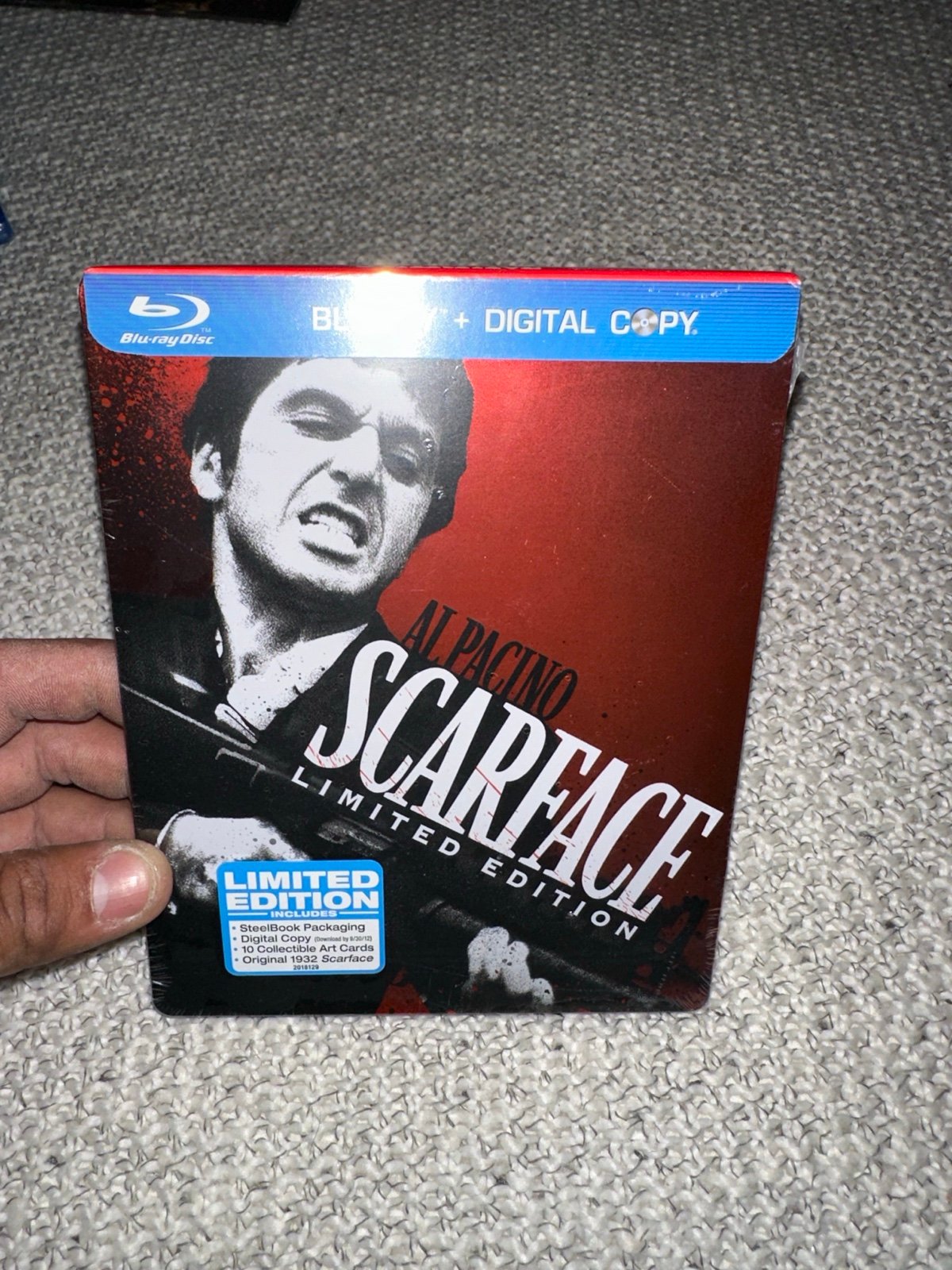 Scarface Limited Edition Steelbook Al Pacino Blu-Ray +DVD New Sealed Region Free