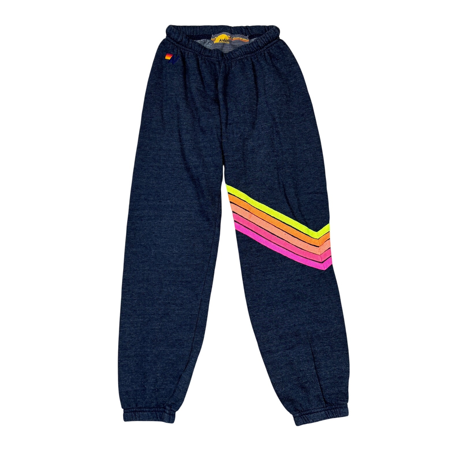 Aviator Nation Chevron 5 Stripe Joggers Sweatpants Women's XS Loungewear
