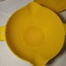 Tupperware 2qt & 1qt Colander Strainers Yellow