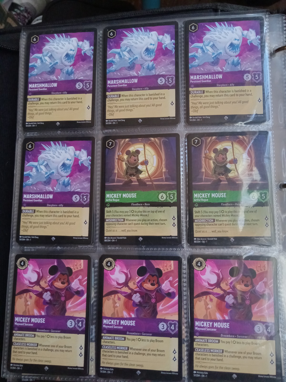 95 card lorcana lot of THE FIRST CHARTIER ONLY rares and super rares Nm