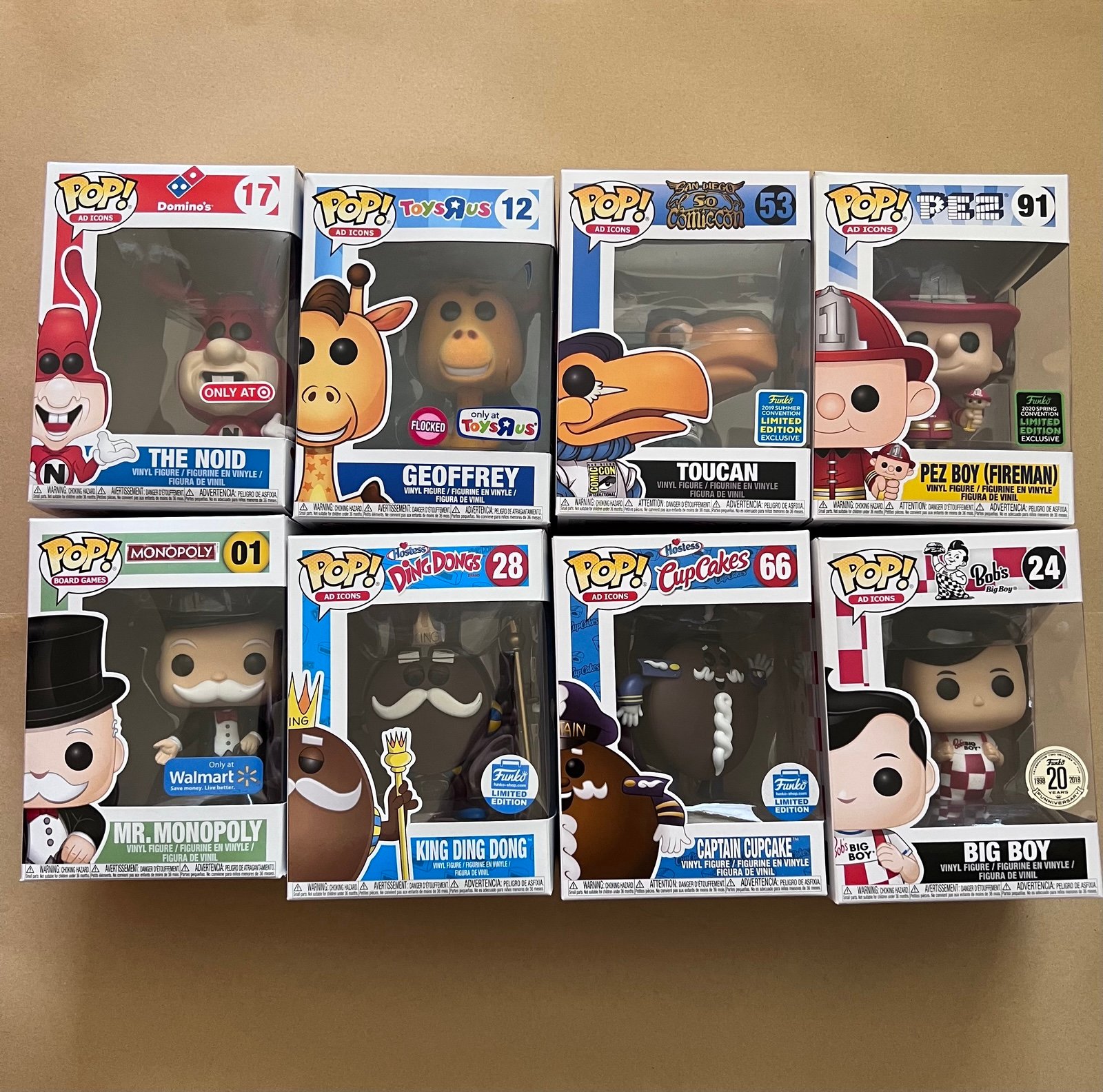 Funko POP! Lot of Ad Icons - 8 Pops