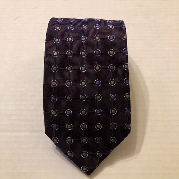 Jos.a.bank executive collection men's new dark purple silk tie 3 1/2 X 61