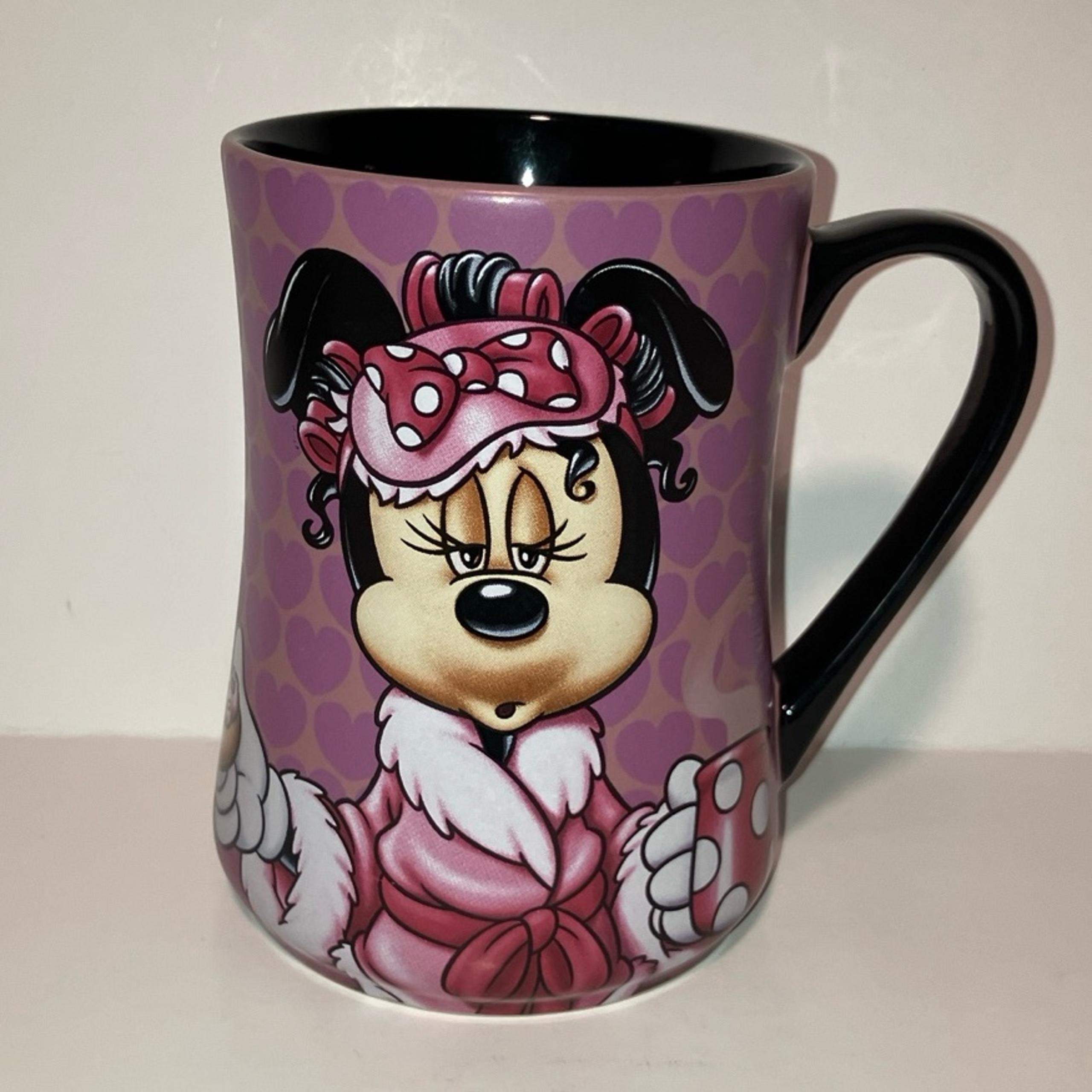 Disney Parks Minnie Mouse Mornings Aren’t Pretty Pink Ceramic Coffee Mug Cup