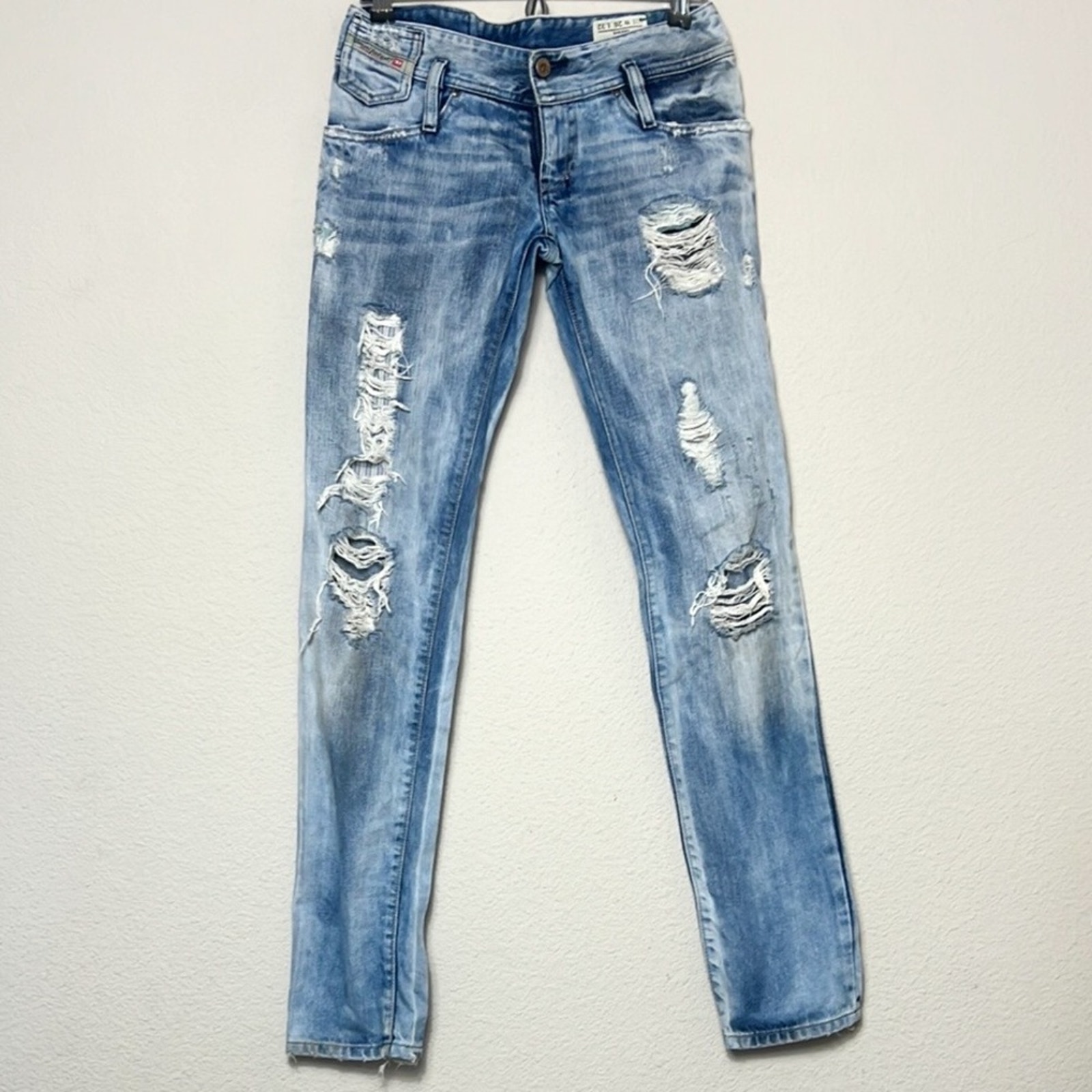 DIESEL Matic Slim Straight Distressed Jeans