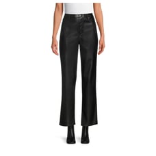 No Boundaries High Rise Junior's Faux Leather Pants (Size 15)