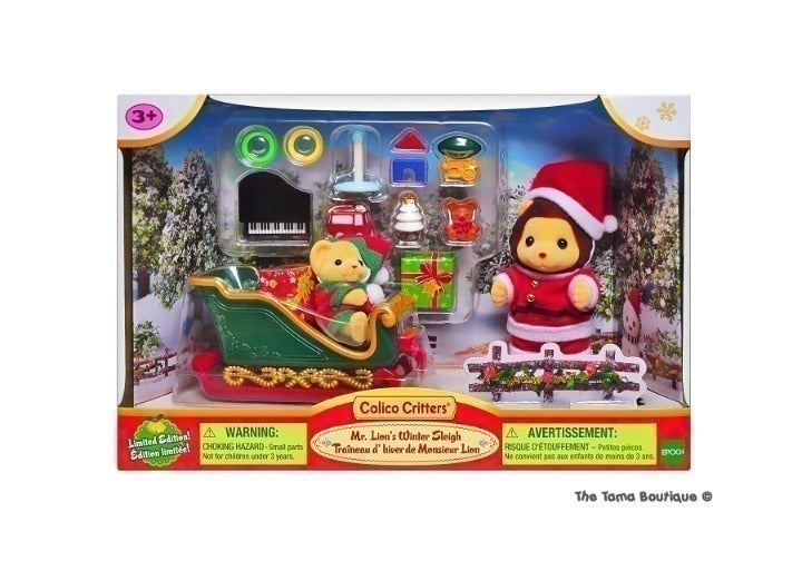 Calico Critters Winter Sleigh Christmas