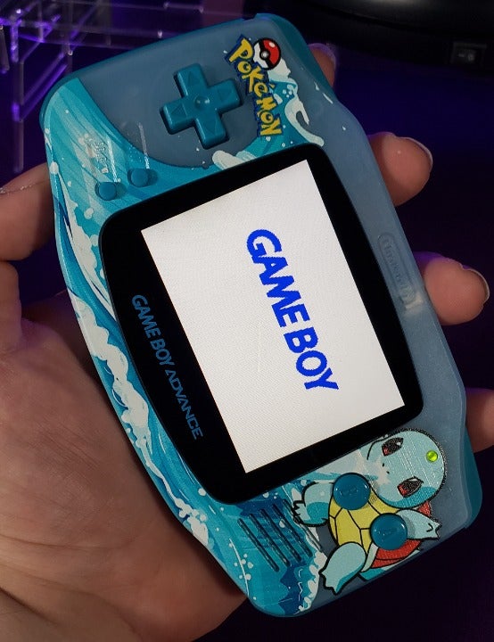 Custom Gameboy Advance - Squirtle