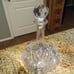 Vintage 24% Lead Crystal Cut Ships Decanter Barware With Stopper Made In Poland