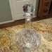 Vintage 24% Lead Crystal Cut Ships Decanter Barware With Stopper Made In Poland