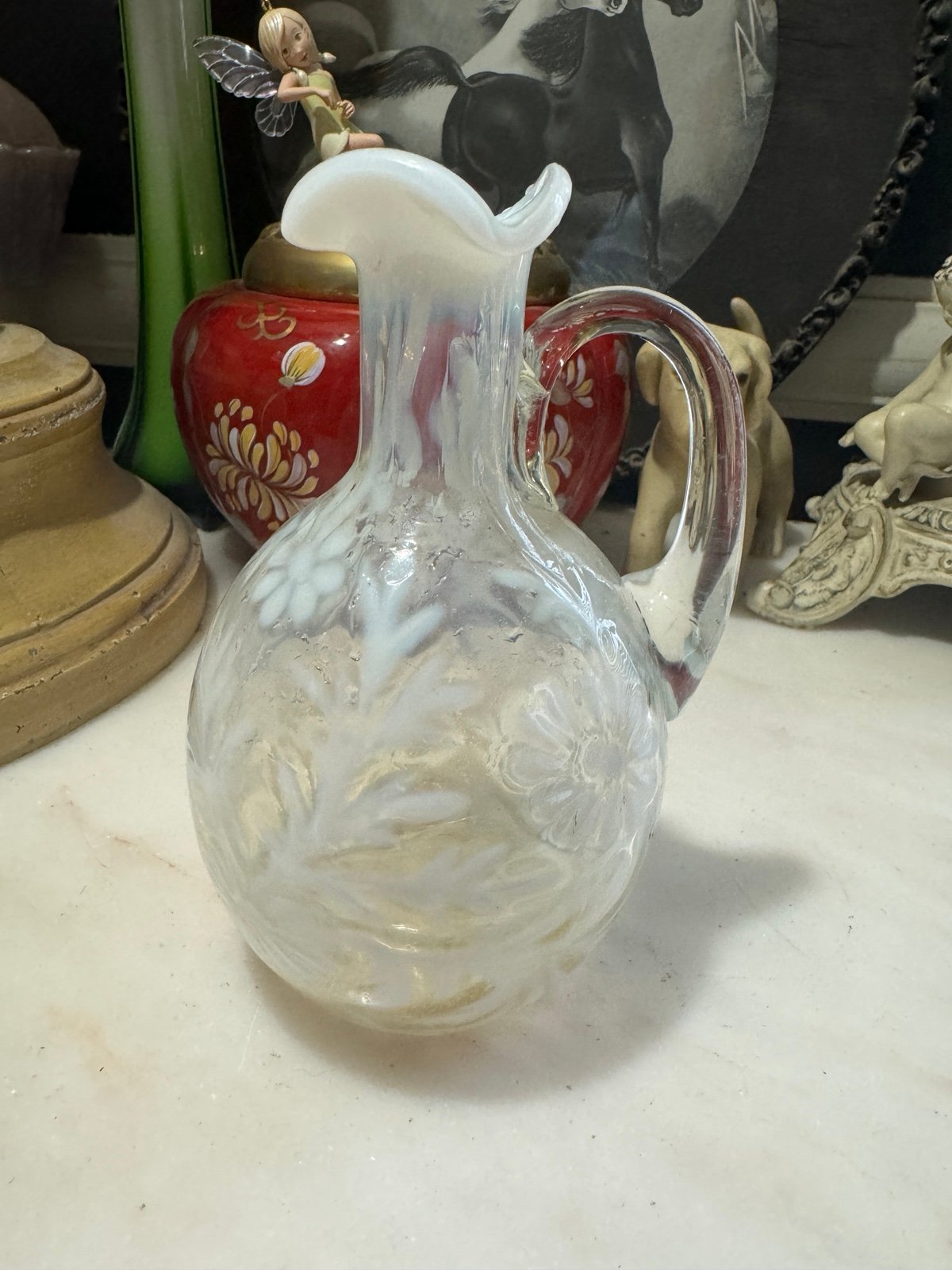 Vintage L.G. Wright by Fenton Daisy & Fern Cruet