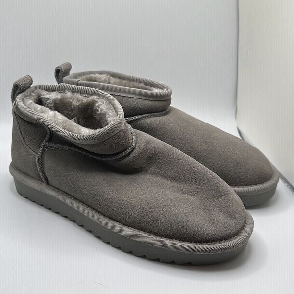 CUSHIONAIRE Women's pull on boot 7.5 GRAY