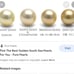 South Sea Golden Pearls 11mm Dangle Drop Earrings