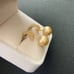 South Sea Golden Pearls 11mm Dangle Drop Earrings