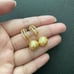 South Sea Golden Pearls 11mm Dangle Drop Earrings