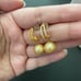 South Sea Golden Pearls 11mm Dangle Drop Earrings