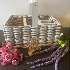 Wooden & wicked Heavy Basket Vintage Gilland’s Happy Crafts