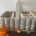 Wooden & wicked Heavy Basket Vintage Gilland’s Happy Crafts