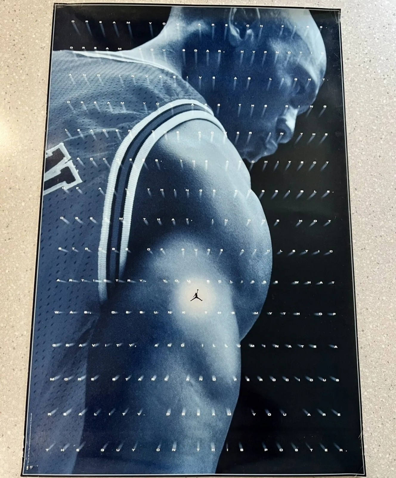 Vintage RARE Sealed Jordan Dream Poster (1997) 23x35 #5522 Nike Original