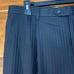 Zillioni Black Pin Stripe Men's Suit Pants 35x30 Made in Italy