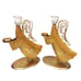 Limited Edition Gold Metal Angel Silhouette Votive Candle Holders Christmas 14