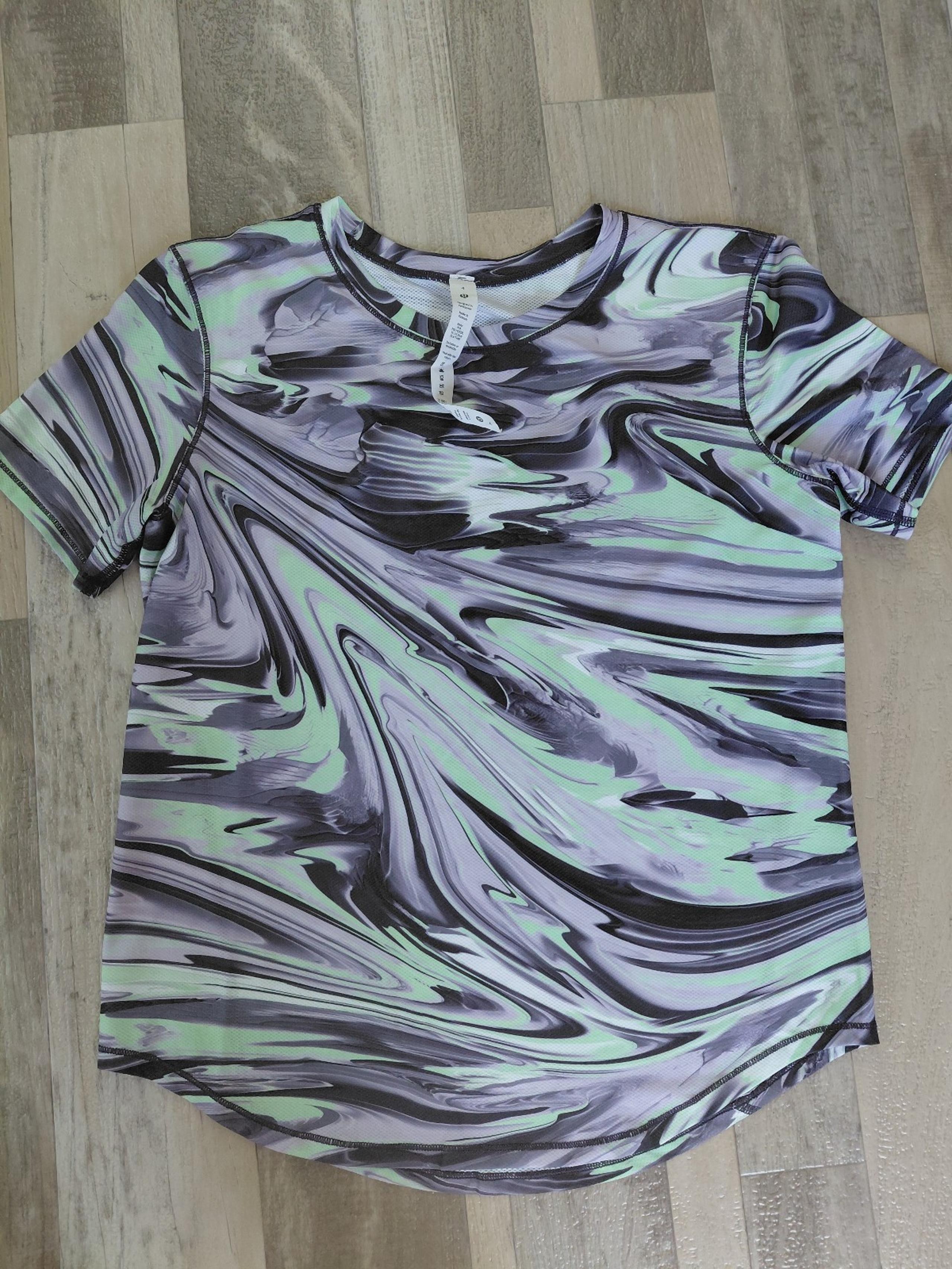 Lululemon Swift Ventilated running top 4 marble