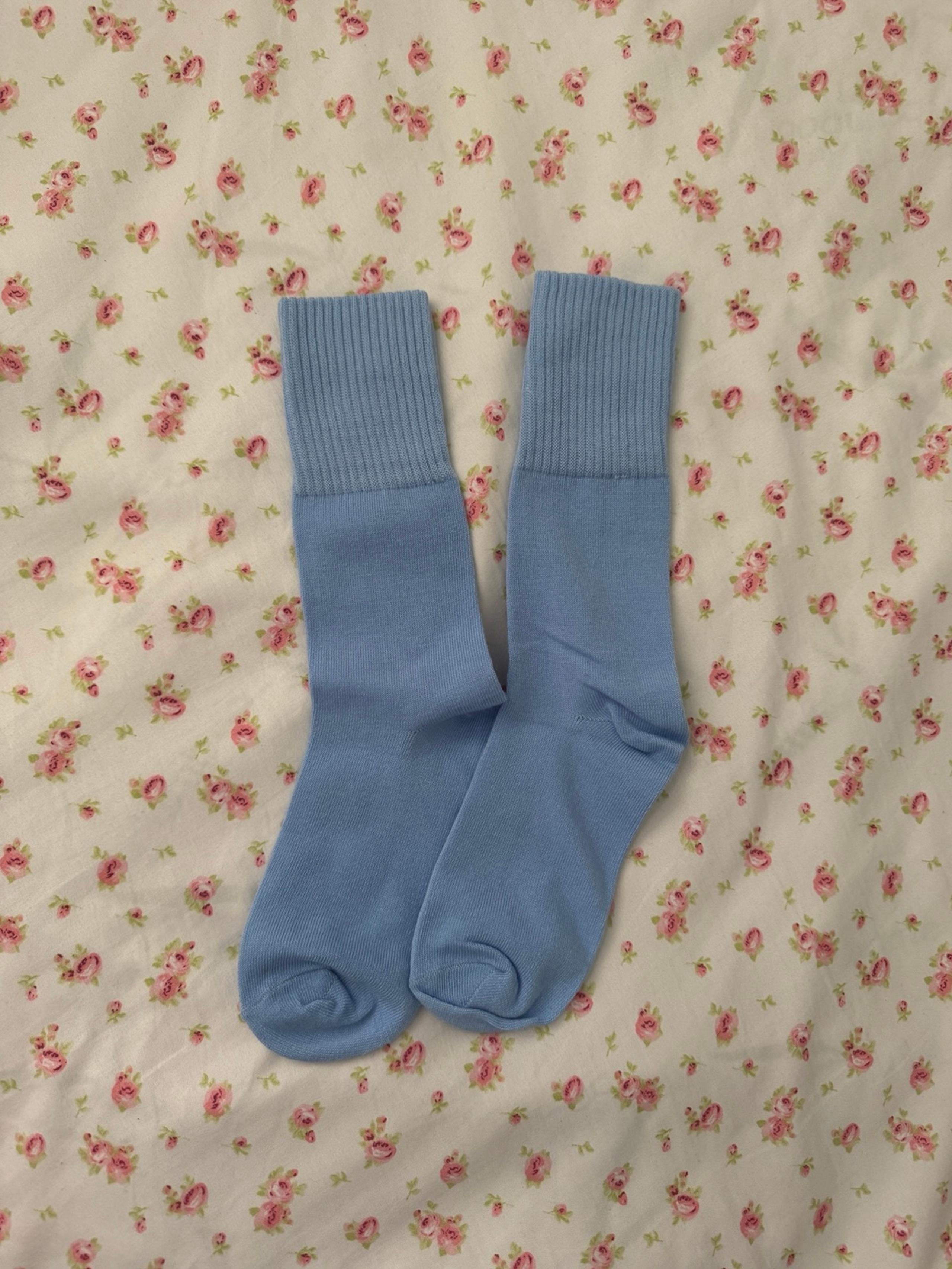Light Baby Blue Ankle Socks