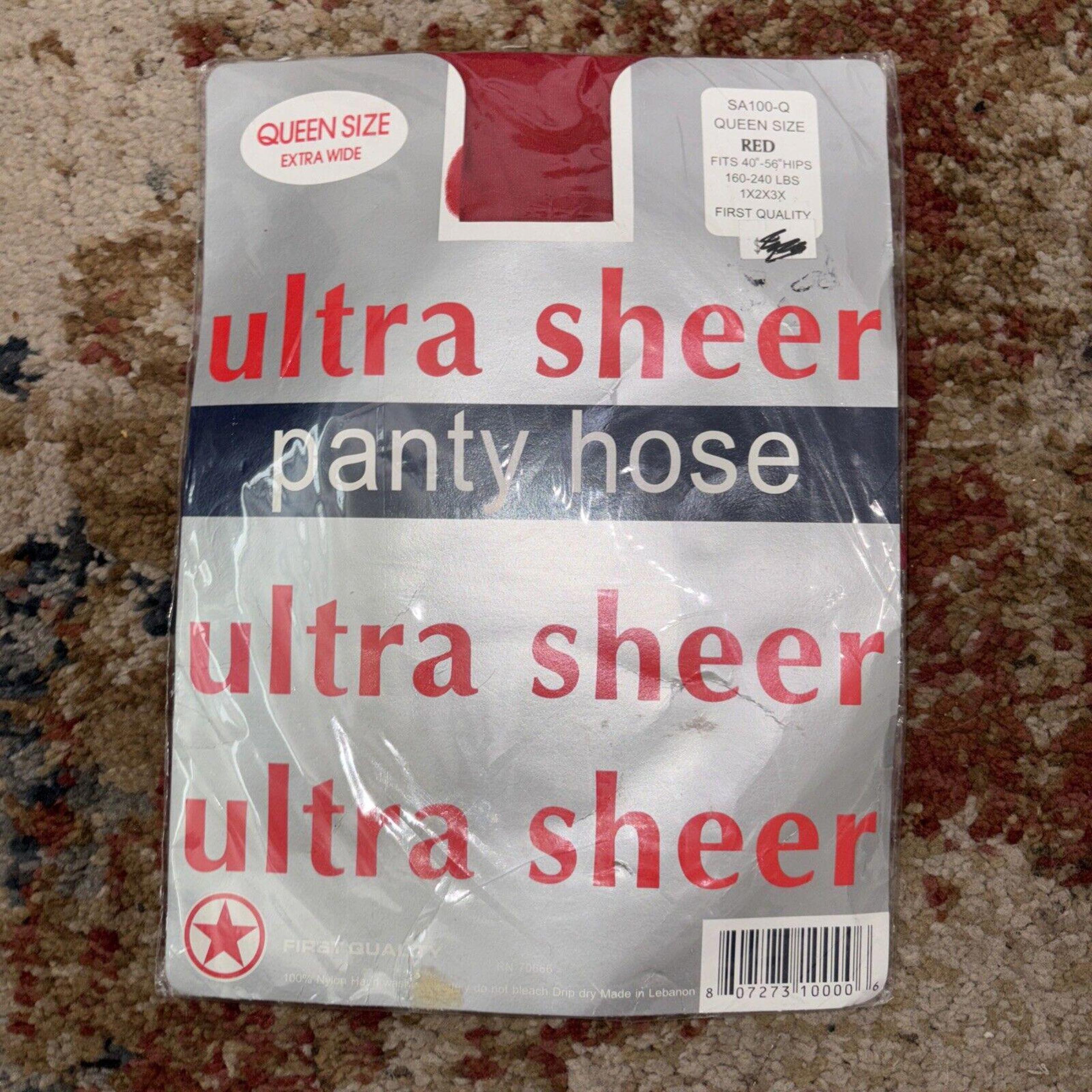 Vintage First Quality Ultra Sheer Queen Size U100 Q 40"-56" Hips 160-240lbs Cl18