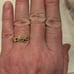 NEW 10k Gold Red Ruby Blue Sapphire White Sapphire STARS SOLID GOLD