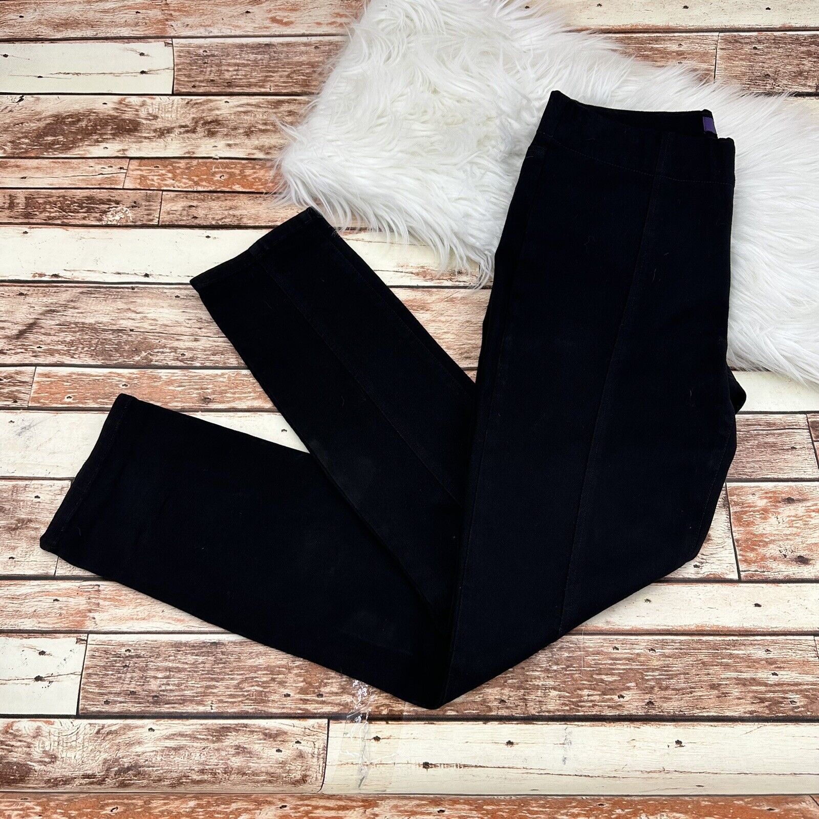NYDJ Women's Sculpting Slim Leg Ankle Legging Jeans Size 6 Black Lift Tuck USA
