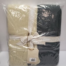 INK+IVY Stockholm Color Block Faux Cashmere Throw 50''x60'' Gray