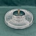 Vintage Chips and Dips Glass Dishes with Lazy Susan Tray