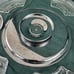 Vintage Chips and Dips Glass Dishes with Lazy Susan Tray