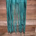 Long Stylish teal sleeveless vest with fringe size OS