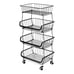 Fruit Vegetable Storage Basket Metal Baskets Cart Fruits Rack Snack Organizer