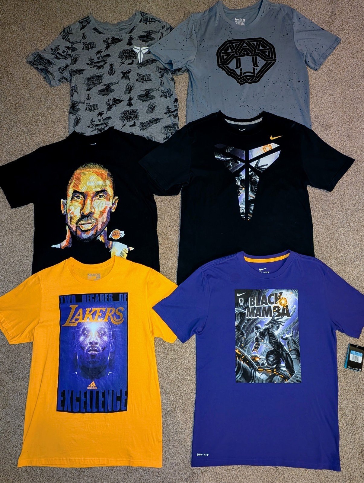 Nike Kobe Bryant Black Mamba Dark Horse Comic Book Cover Shirt Bundle