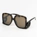 NEW Gucci GG1326S 007 Dark Havana Brown Mirror Oversized Square Women Sunglasses