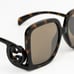 NEW Gucci GG1326S 007 Dark Havana Brown Mirror Oversized Square Women Sunglasses