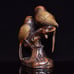 Pure copper gold-plated old copper craft Shuangxi Linmen ornaments,
