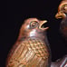 Pure copper gold-plated old copper craft Shuangxi Linmen ornaments,