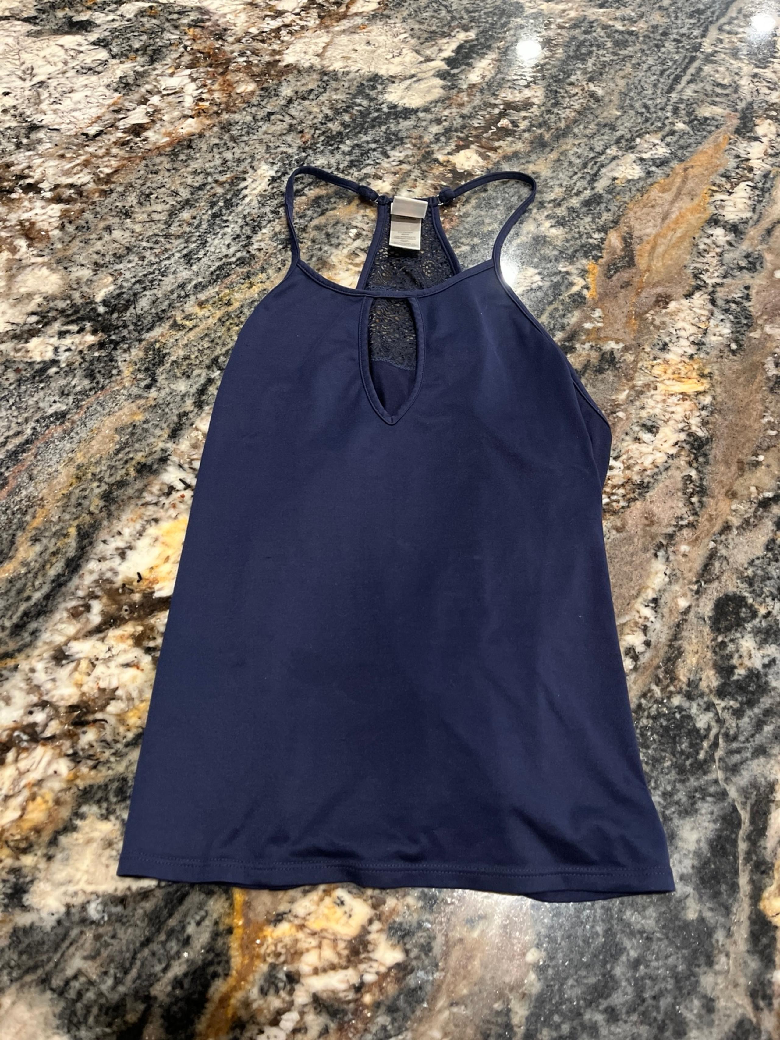 Women's Navy Pajama Sleep Tank Cami