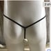 Victoria's Secret Je t' aime Rhinestone V String Thong Panty Large 11/06 HTF NWT