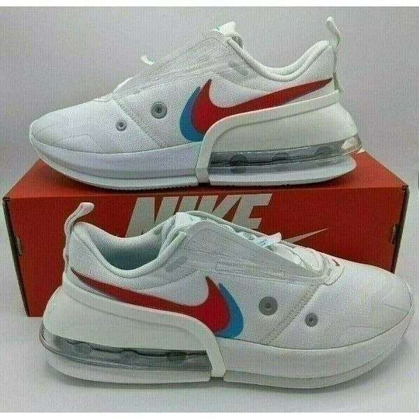 NWB Nike Womens Size 8 Air Max Up CW5346-100 Shoes Summit White Siren Red Blue