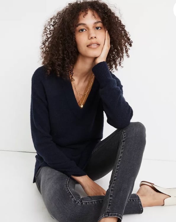 BRAND NEW Madewell “Bartlett” V Neck Cozy Pullover Sweater