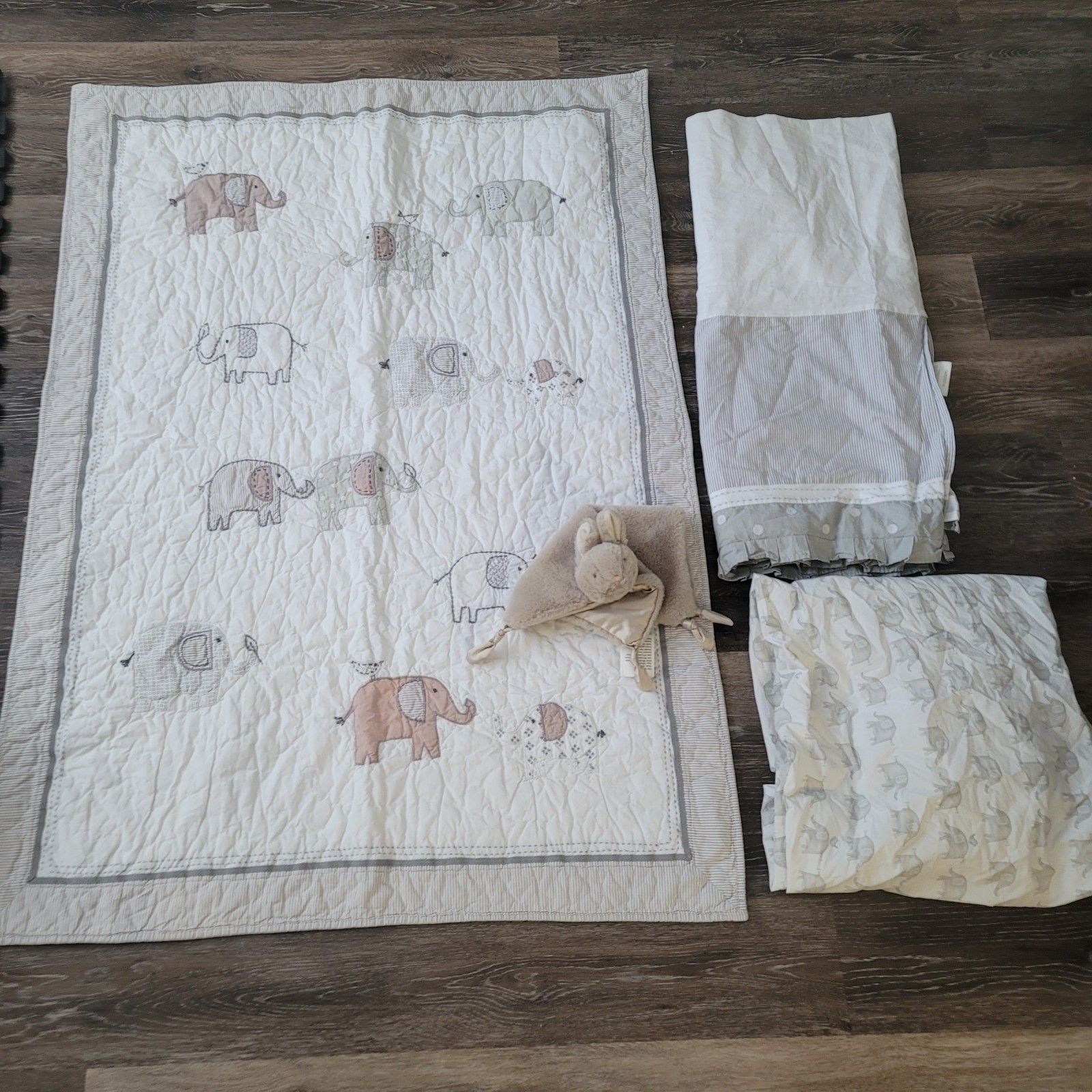 Pottery barn kids pbk babt toddler bedding elephant tylor