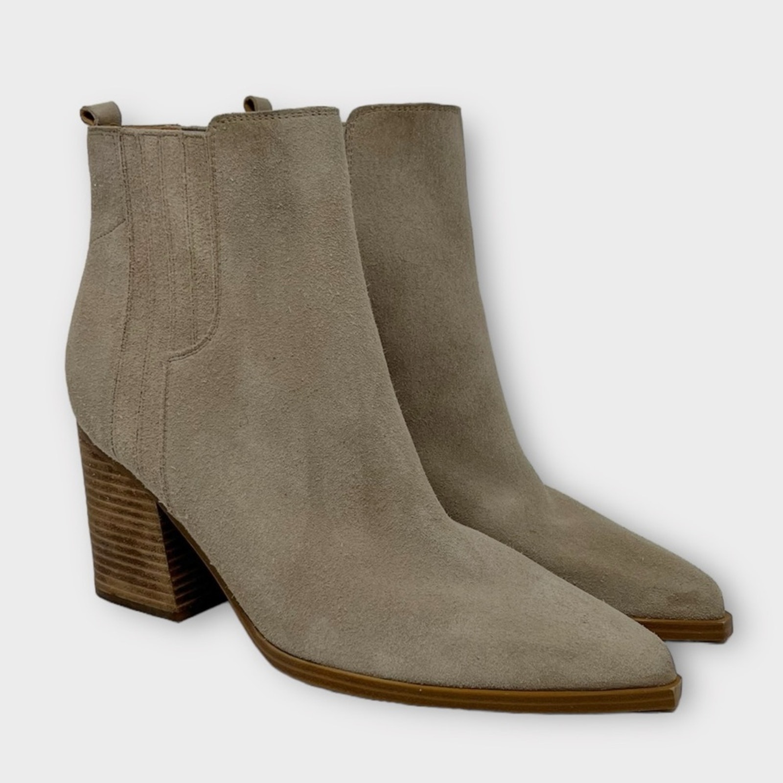 Marc Fisher LTD Oshay Pointed Toe Suede Ankle Bootie Size 13