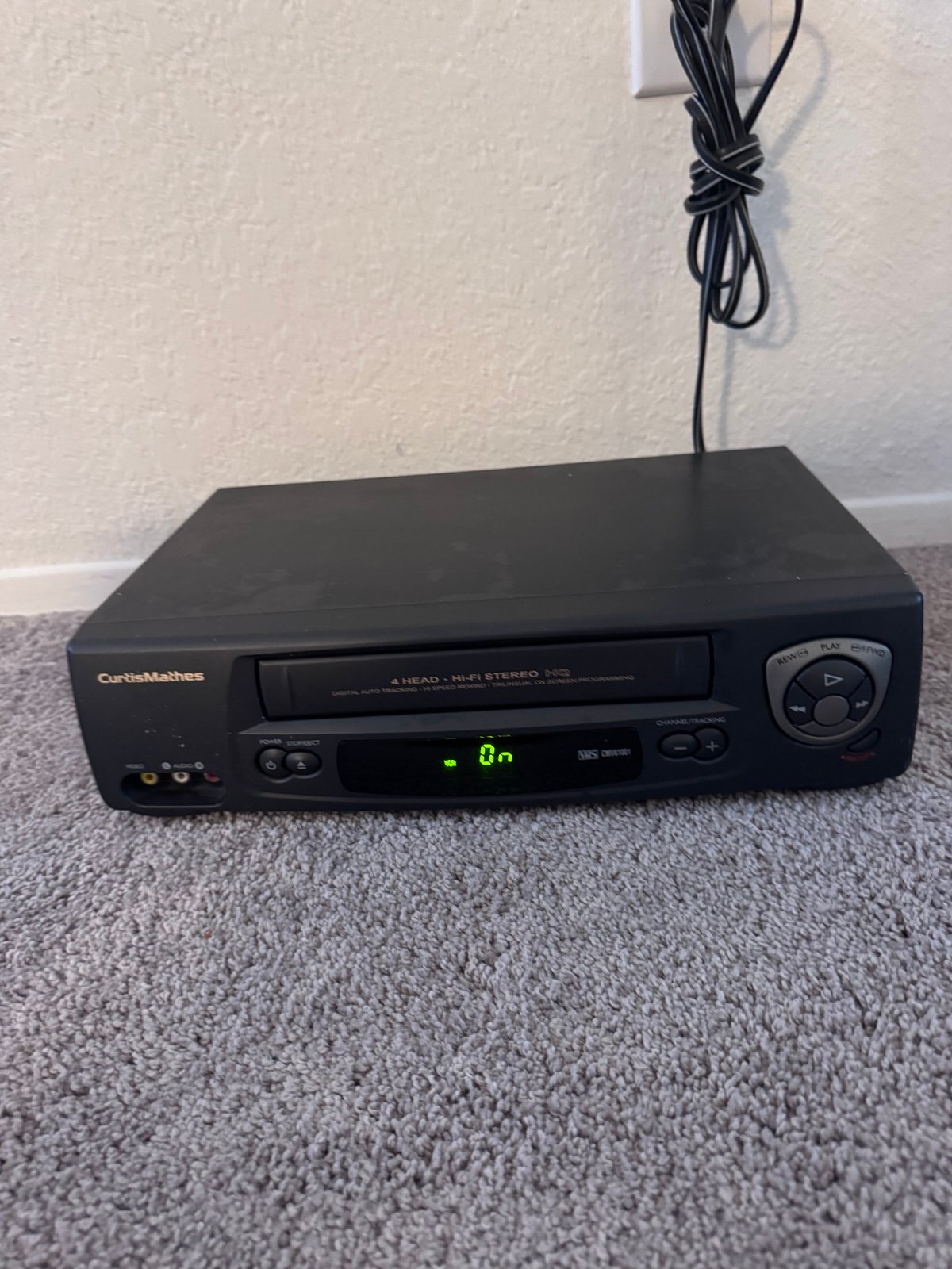Curtis Mathes CMV-61001 HiFi 4-Head VHS VCR Player Recorder No Remote