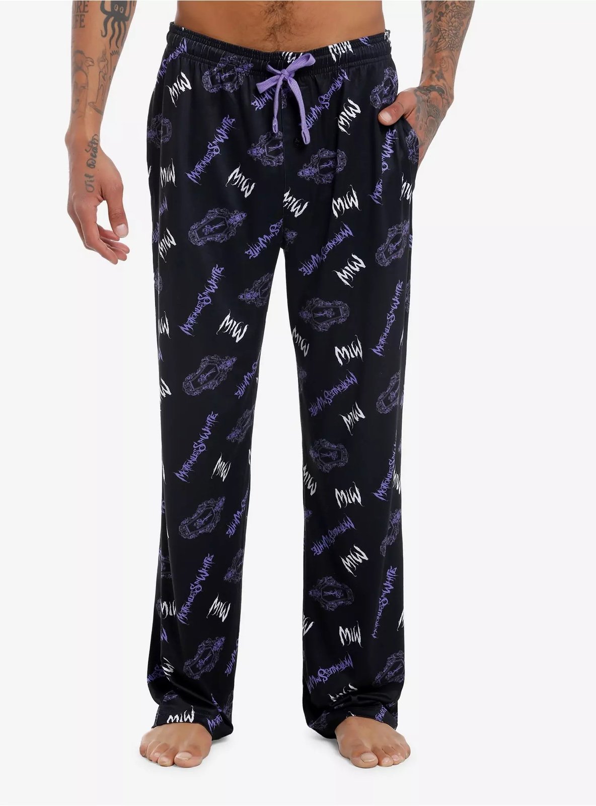 Unisex Motionless In White Coffin Pajama Pants Hot Topic