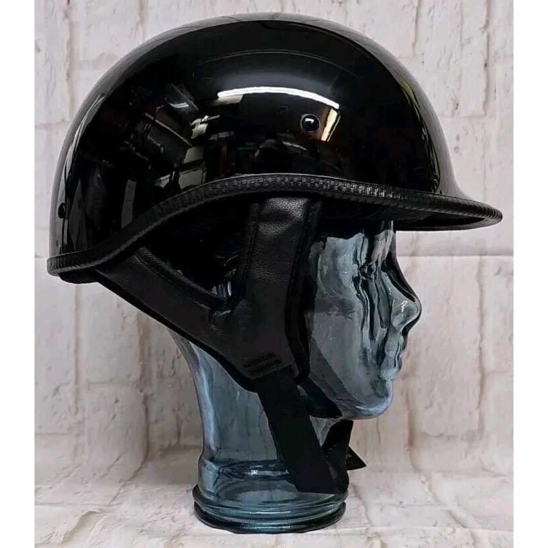 HCI Helmet City 105 XS Gloss Black Polo Half Helmet XS DOT FMVSS 218 CERTIFIDE